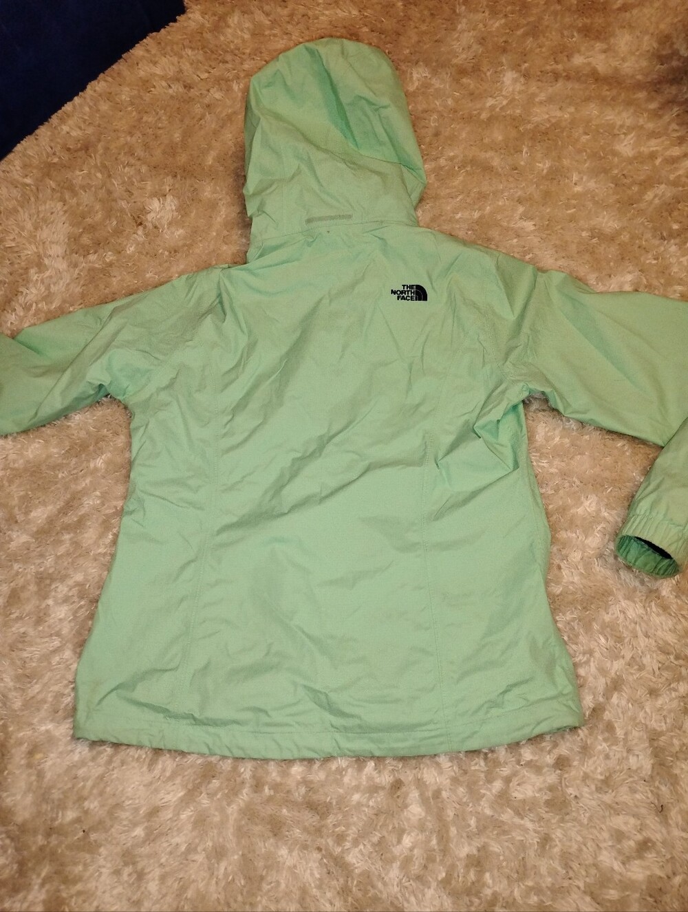 The North Face Light Mint Green Hooded Jacket